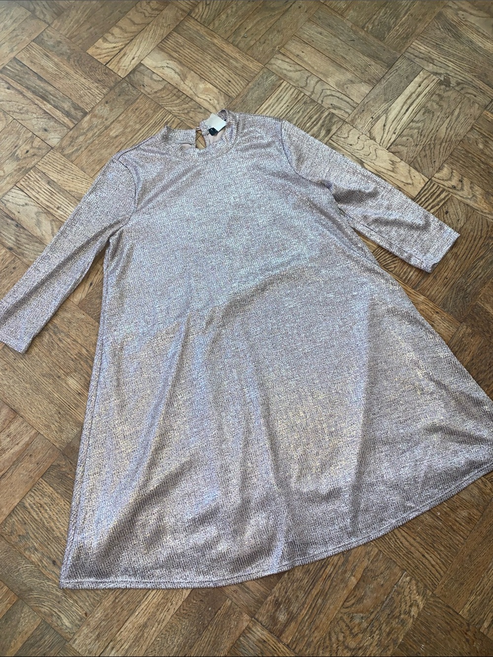 Metallic Rose Gold Dress
